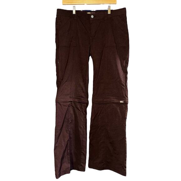 Prana Women's Zip Off Convertible Hiking Pants - Brown - Picture 1 of 6